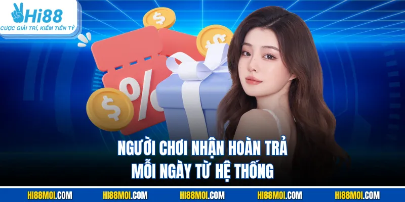 Người chơi nhận hoàn trả mỗi ngày từ hệ thống